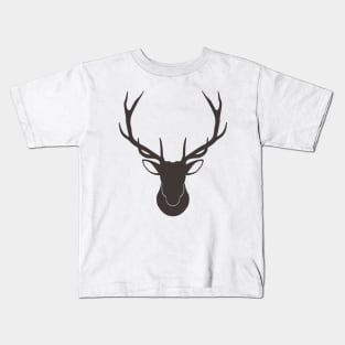 Vintage Reindeer Silhouette Kids T-Shirt